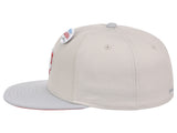 Texas Rangers MLB Topps Chrome Collection Off White Fitted