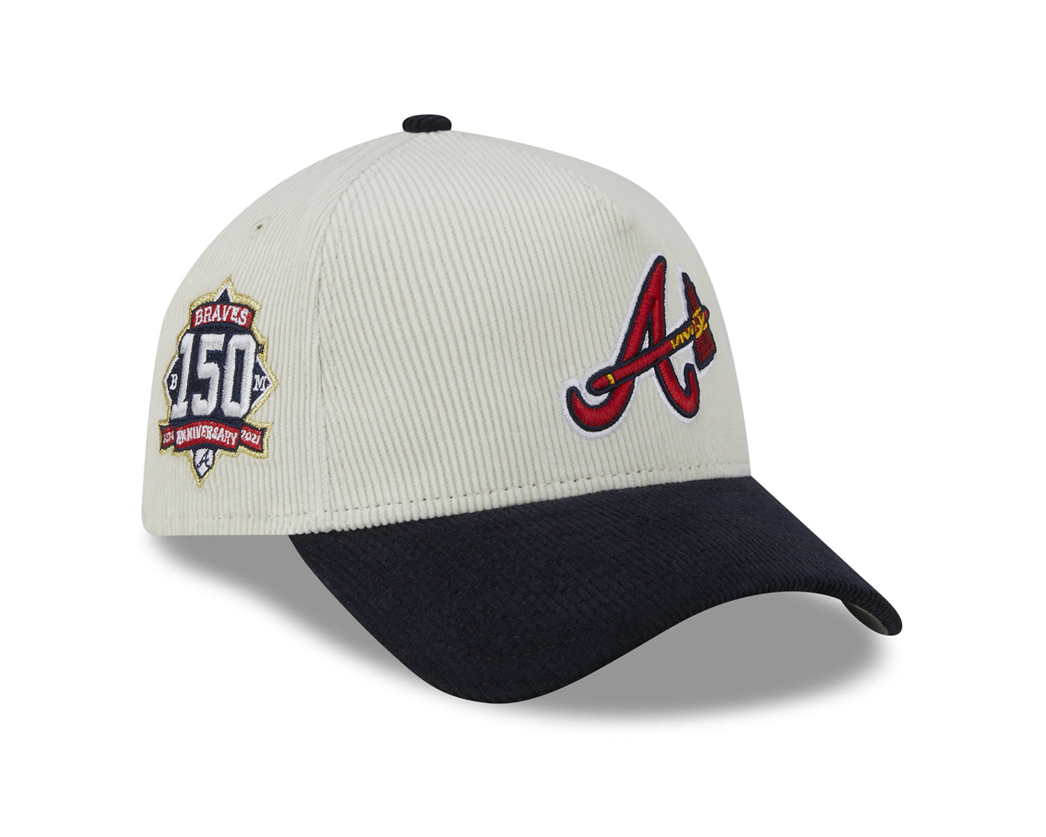 Atlanta Braves MLB CREAM CORD AFRAME 9FORTY – LidsHatDrop