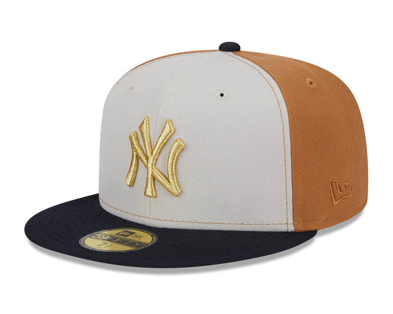 New York Yankees MLB Golden Stone 59FIFTY – LidsHatDrop