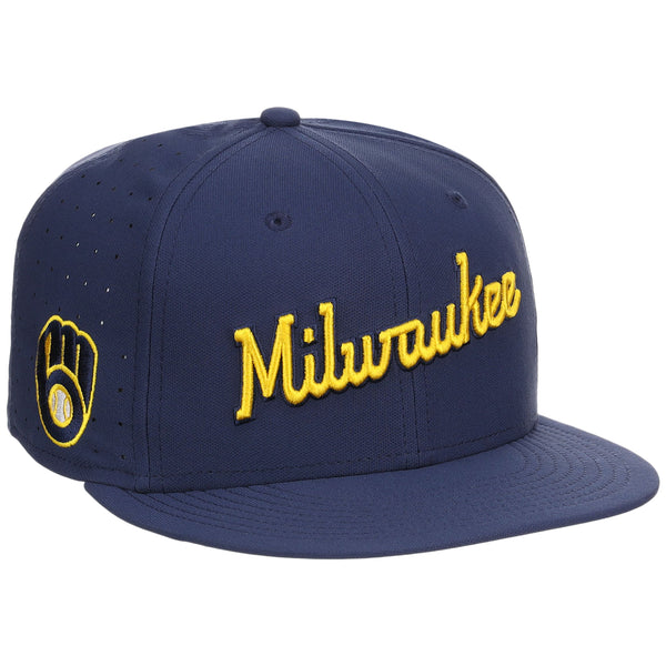 Milwaukee Brewers MLB Nike Script Pro Cap Fitted