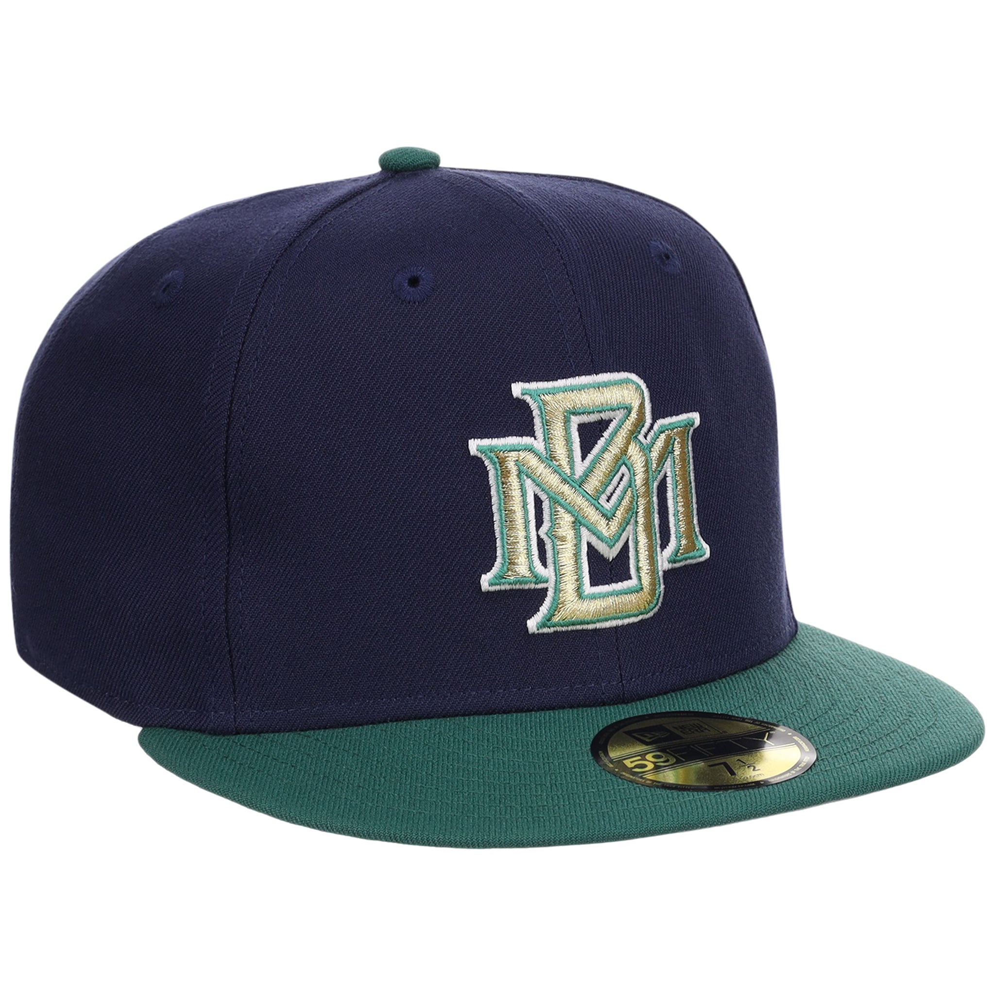 Milwaukee Brewers MLB Retro Classic 59FIFTY Light Navy/Green