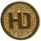 Lids Hat Drop Logo Pin Black/Gold Glitter