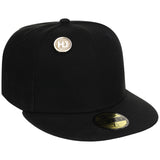 Lids Hat Drop Logo Pin Black/Gold Glitter