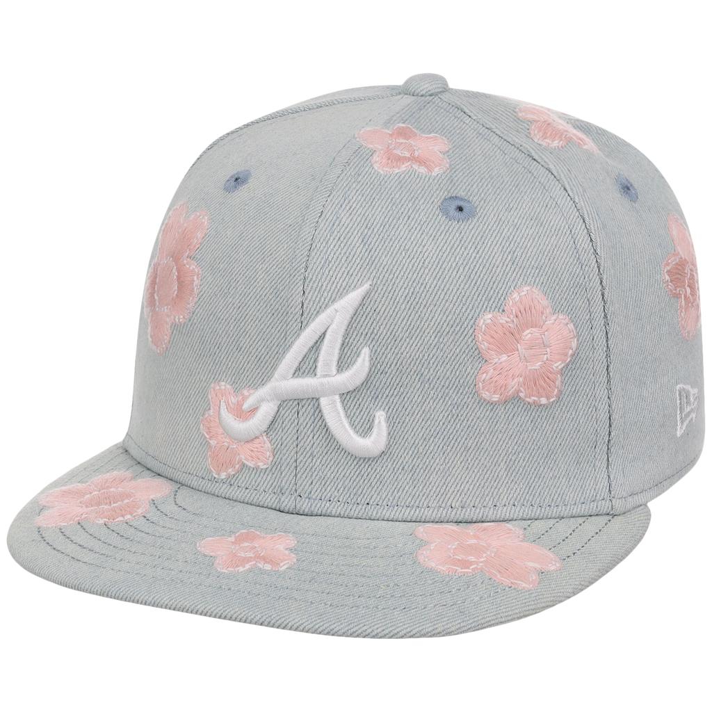 Atlanta Braves MLB Denim Flower New Era 59FIFTY