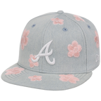 Atlanta Braves MLB Denim Flower New Era 59FIFTY