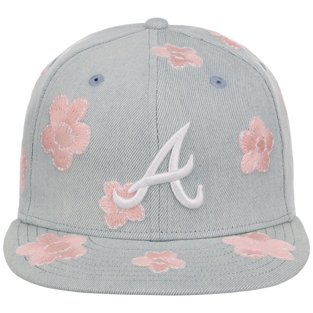 Atlanta Braves MLB Denim Flower New Era 59FIFTY