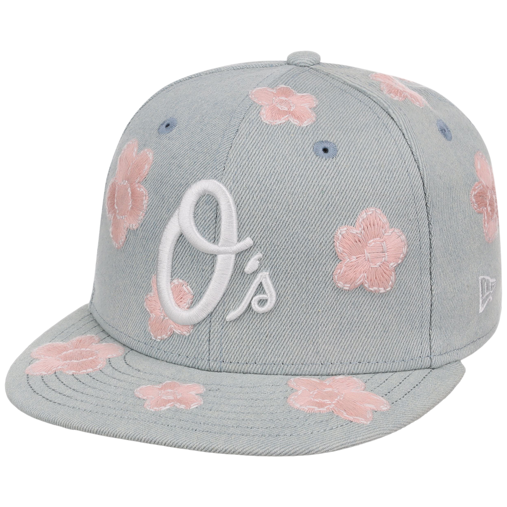 Baltimore Orioles MLB Denim Flower New Era 59FIFTY