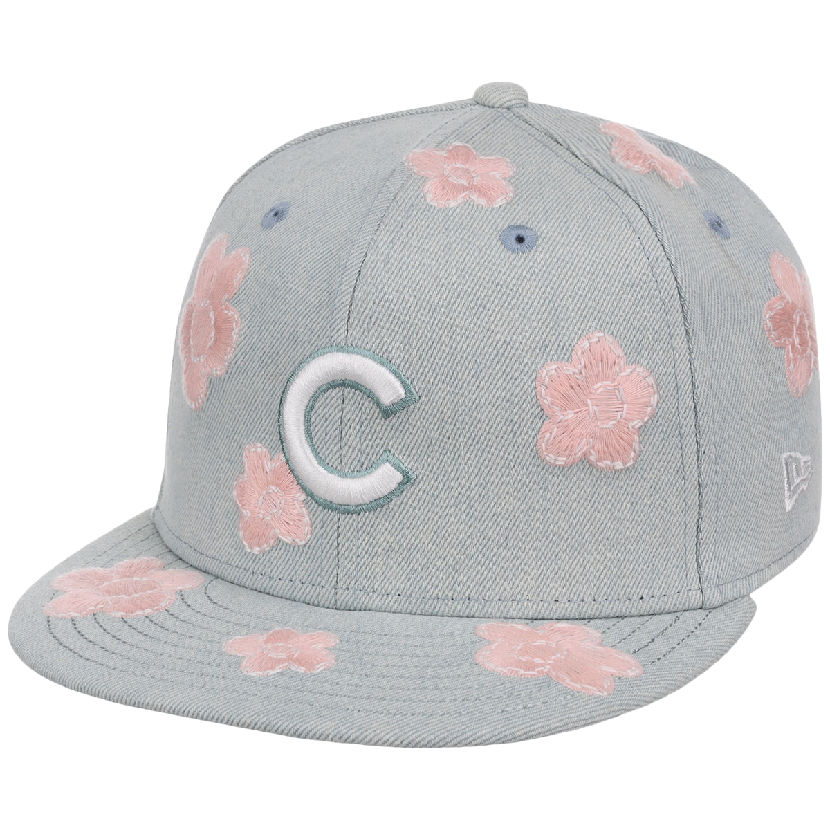 Chicago Cubs MLB Denim Flower New Era 59FIFTY