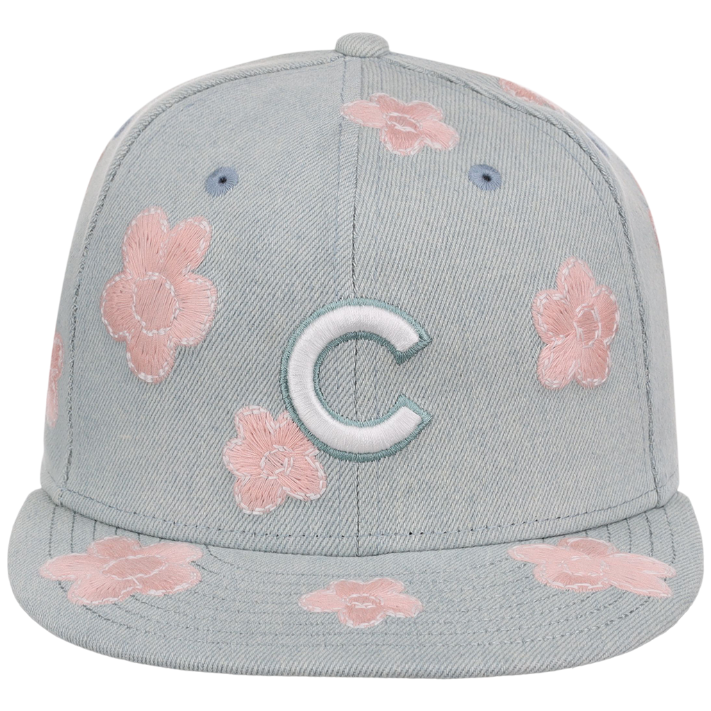 Chicago Cubs MLB Denim Flower New Era 59FIFTY