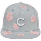 Chicago Cubs MLB Denim Flower New Era 59FIFTY