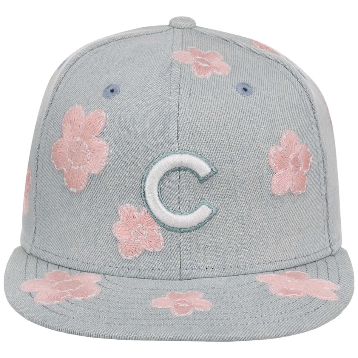 Chicago Cubs MLB Denim Flower New Era 59FIFTY