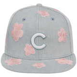 Chicago Cubs MLB Denim Flower New Era 59FIFTY