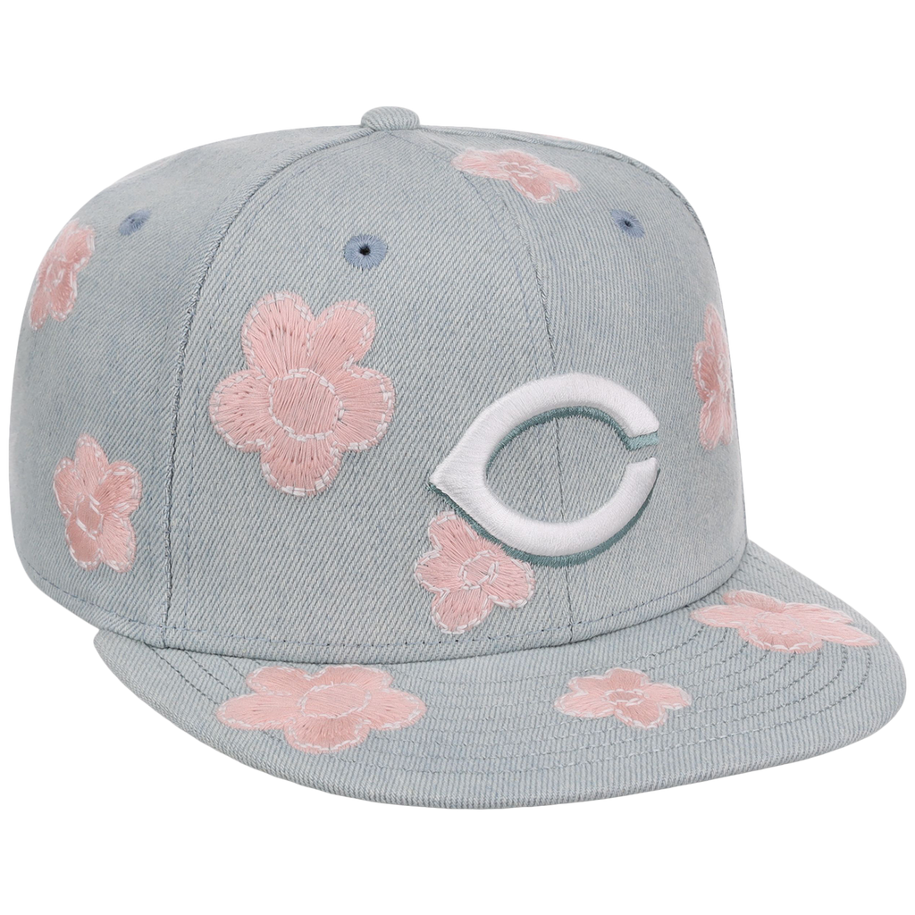 Cincinnati Reds MLB Denim Flower New Era 59FIFTY