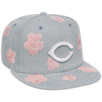 Cincinnati Reds MLB Denim Flower New Era 59FIFTY