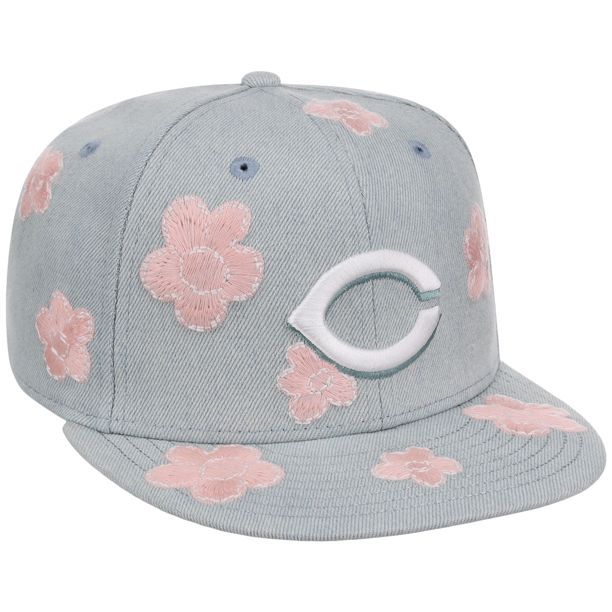 Cincinnati Reds MLB Denim Flower New Era 59FIFTY