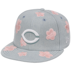 Cincinnati Reds MLB Denim Flower New Era 59FIFTY