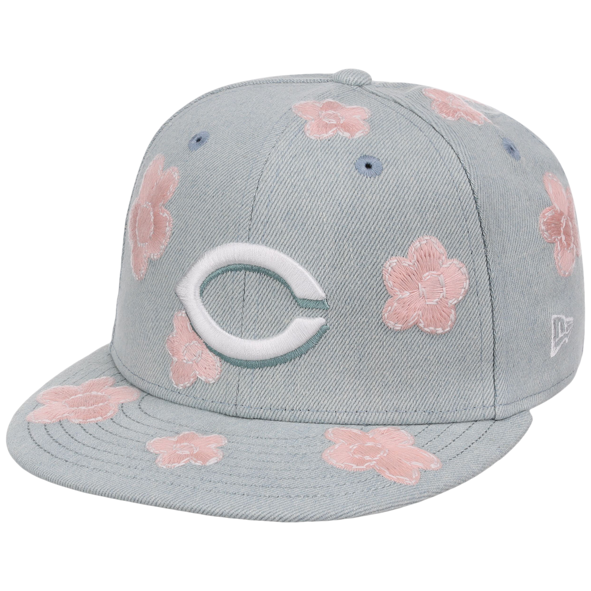 Cincinnati Reds MLB Denim Flower New Era 59FIFTY