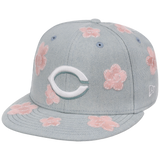 Cincinnati Reds MLB Denim Flower New Era 59FIFTY