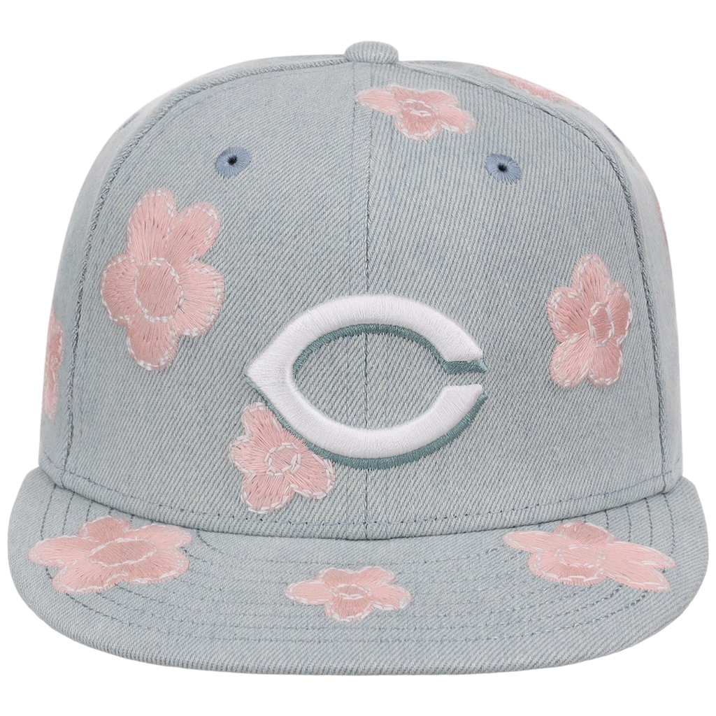 Cincinnati Reds MLB Denim Flower New Era 59FIFTY