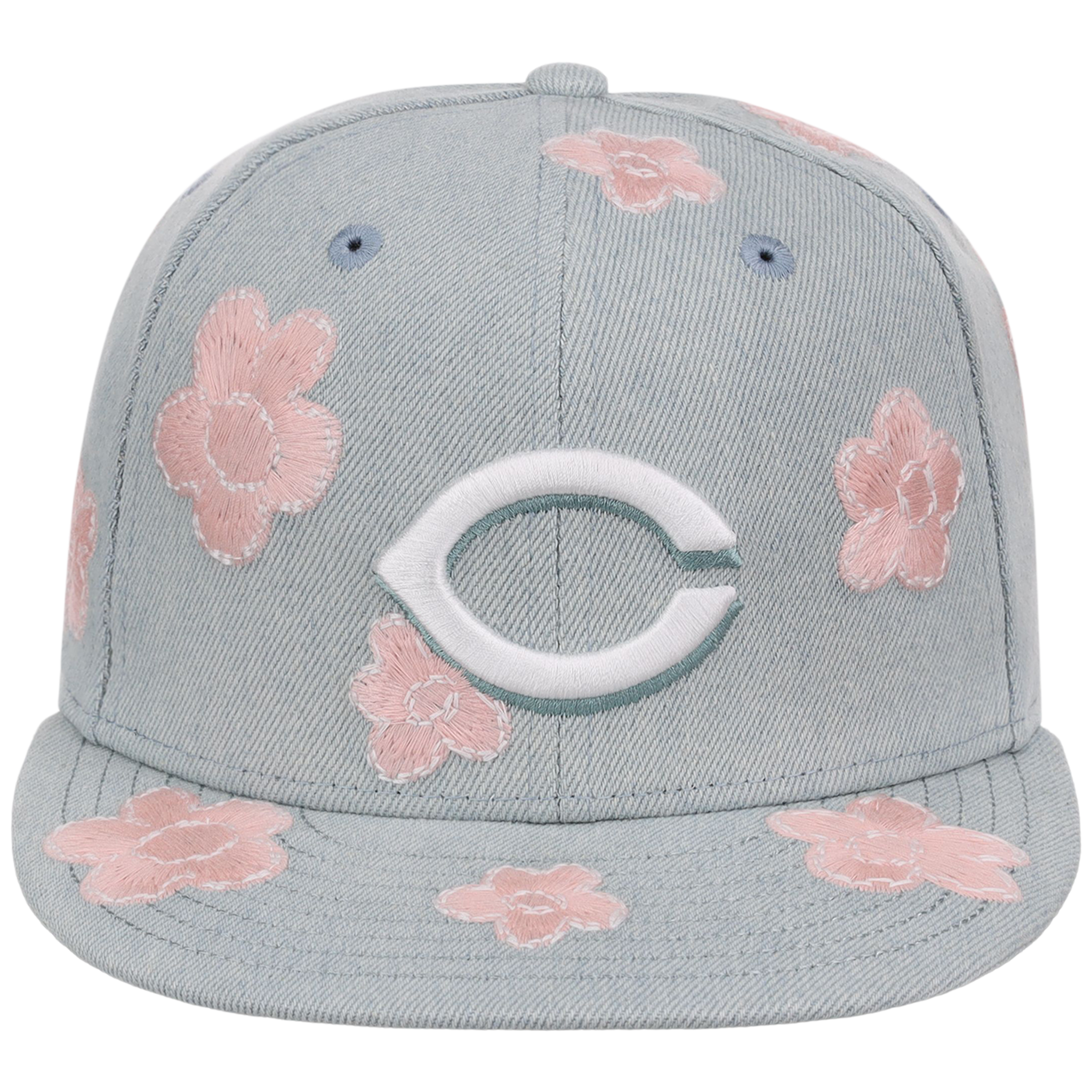 Cincinnati Reds MLB Denim Flower New Era 59FIFTY