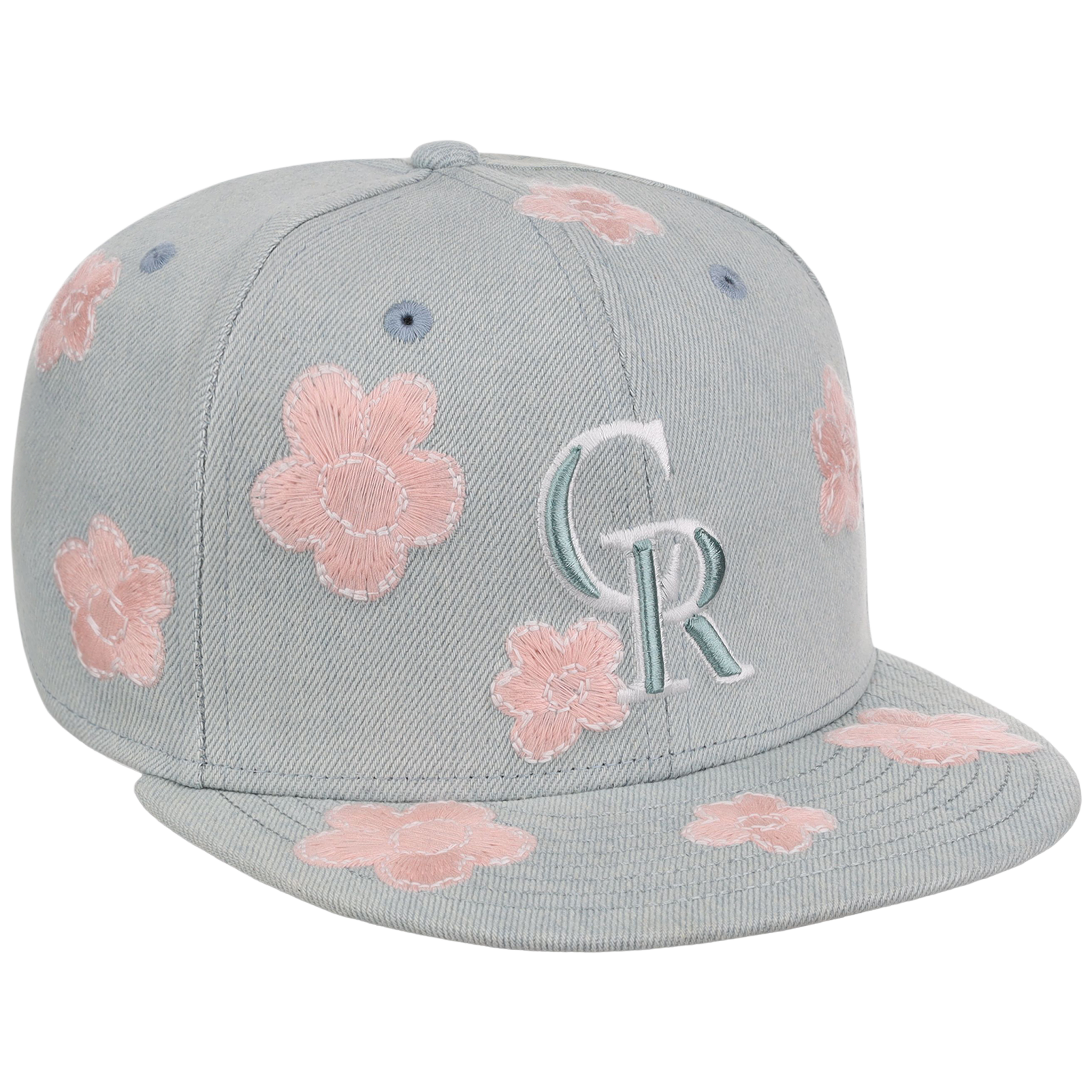 Colorado Rockies MLB Denim Flower New Era 59FIFTY