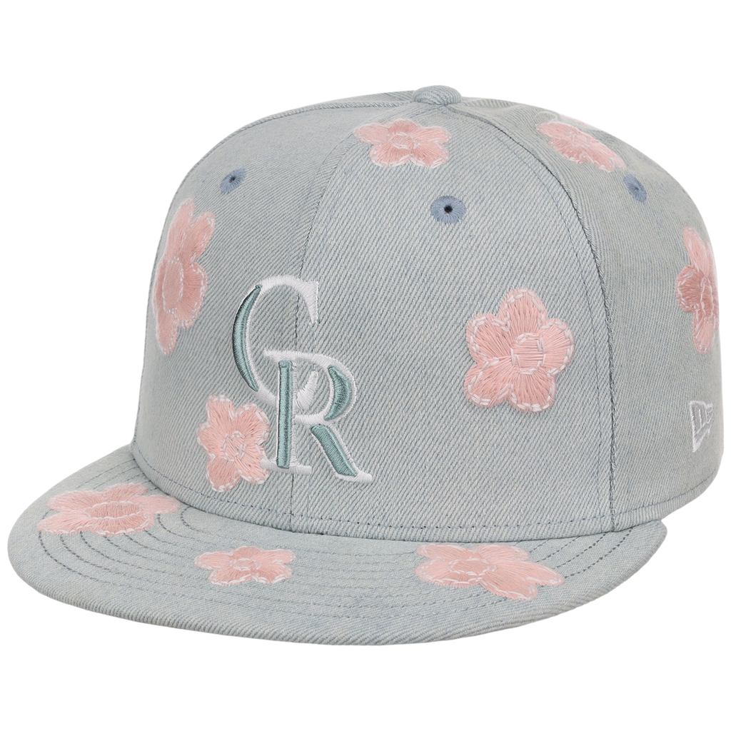 Colorado Rockies MLB Denim Flower New Era 59FIFTY