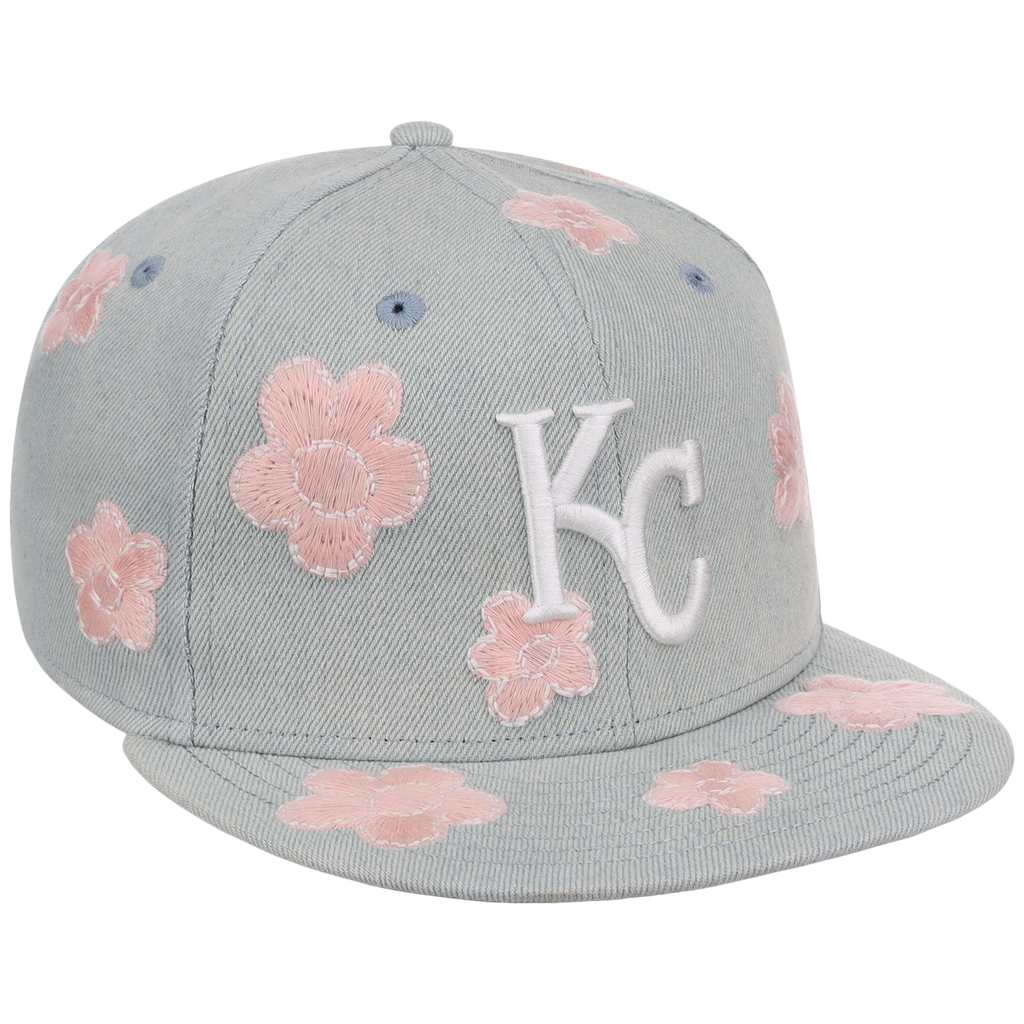 Kansas City Royals MLB Denim Flower New Era 59FIFTY