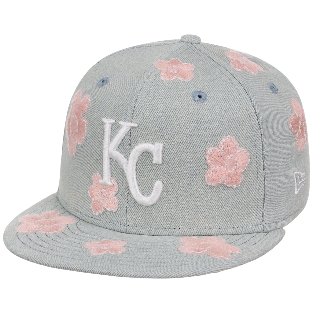 Kansas City Royals MLB Denim Flower New Era 59FIFTY