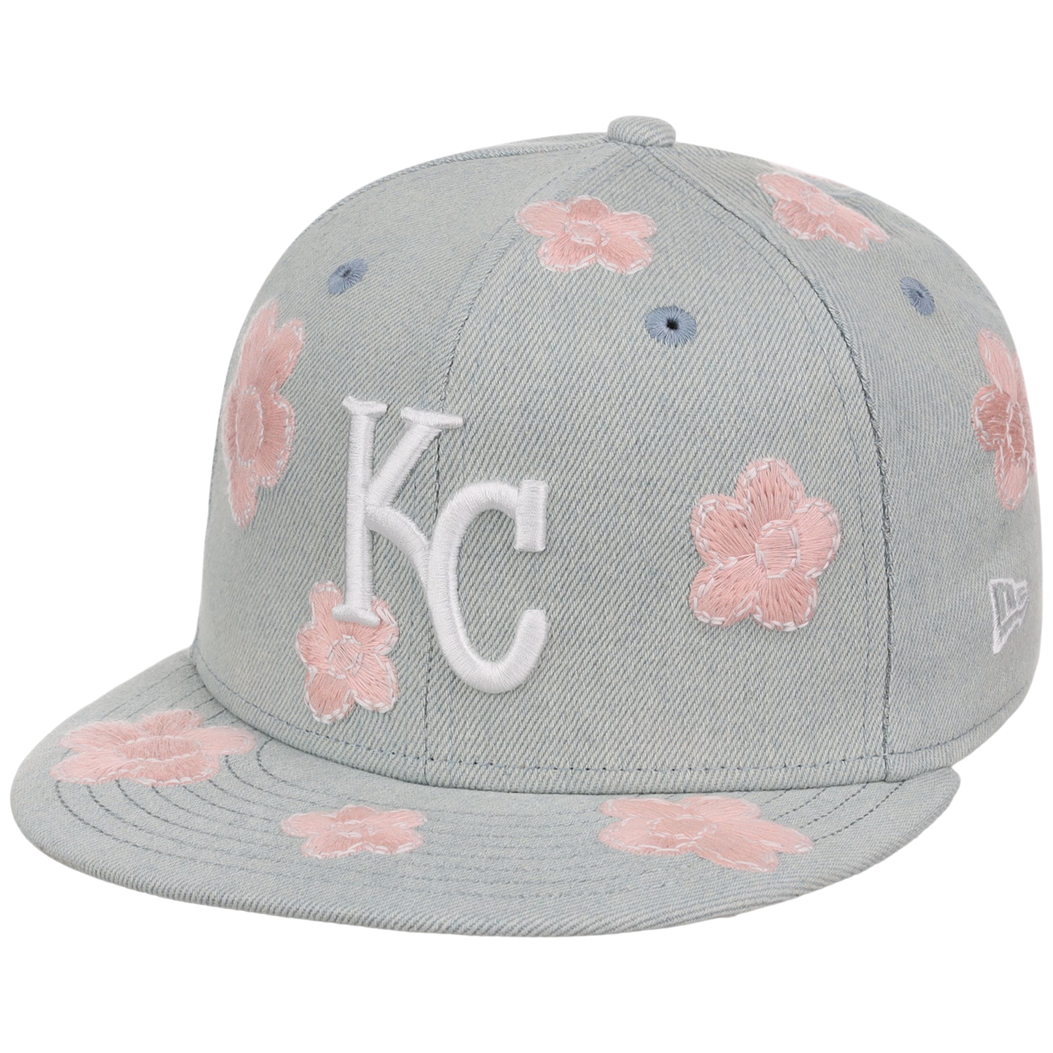 Kansas City Royals MLB Denim Flower New Era 59FIFTY