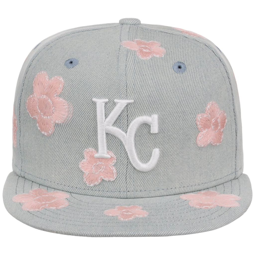 Kansas City Royals MLB Denim Flower New Era 59FIFTY