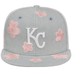 Kansas City Royals MLB Denim Flower New Era 59FIFTY