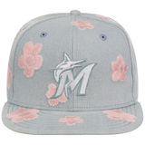 Miami Marlins MLB Denim Flower New Era 59FIFTY
