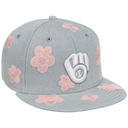 Milwaukee Brewers MLB Denim Flower New Era 59FIFTY