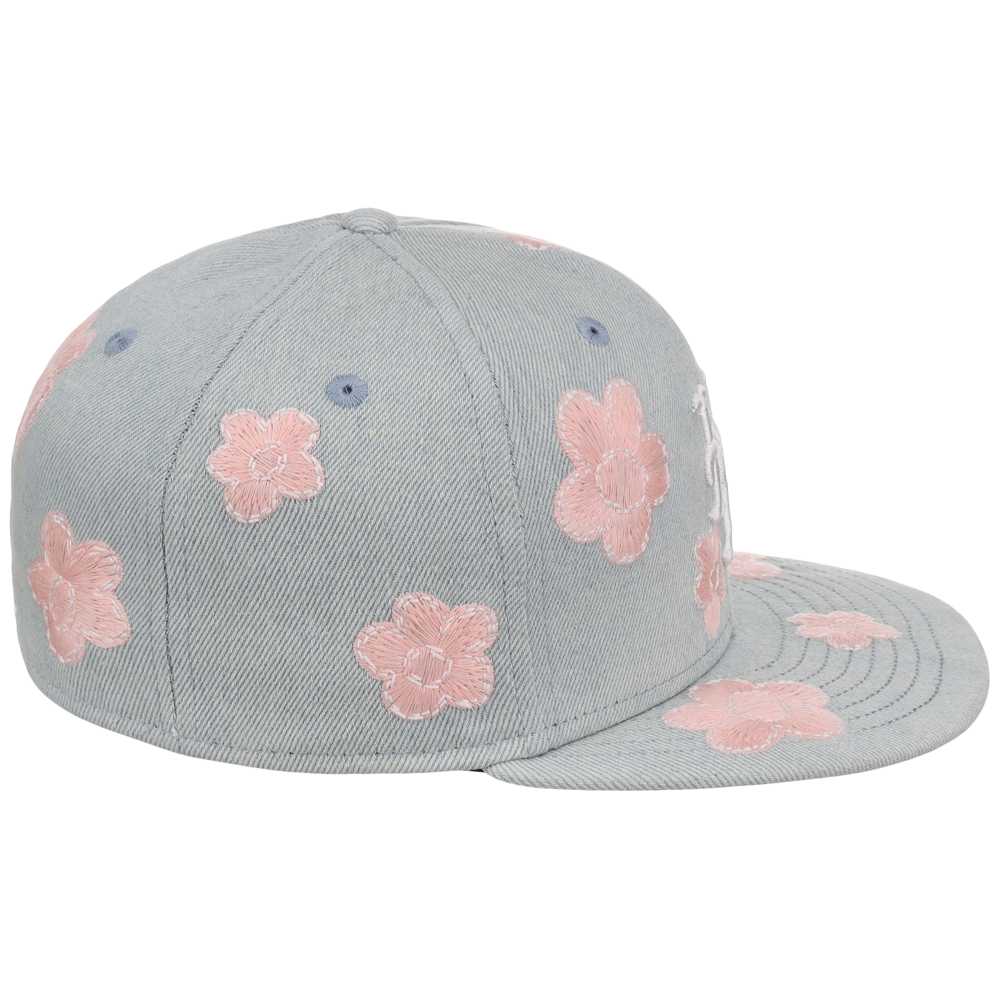 New York Mets MLB Denim Flower New Era 59FIFTY – LidsHatDrop