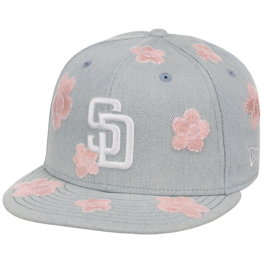 San Diego Padres MLB Denim Flower New Era 59FIFTY