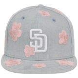 San Diego Padres MLB Denim Flower New Era 59FIFTY