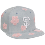 San Francisco Giants MLB Denim Flower New Era 59FIFTY