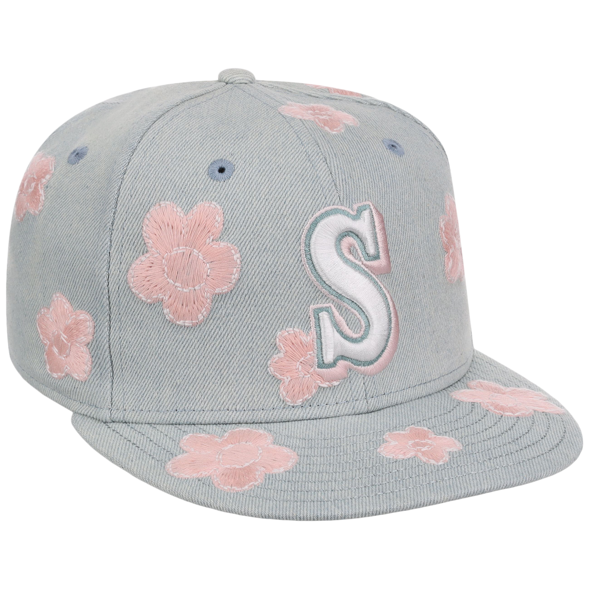 Seattle Mariners MLB Denim Flower New Era 59FIFTY