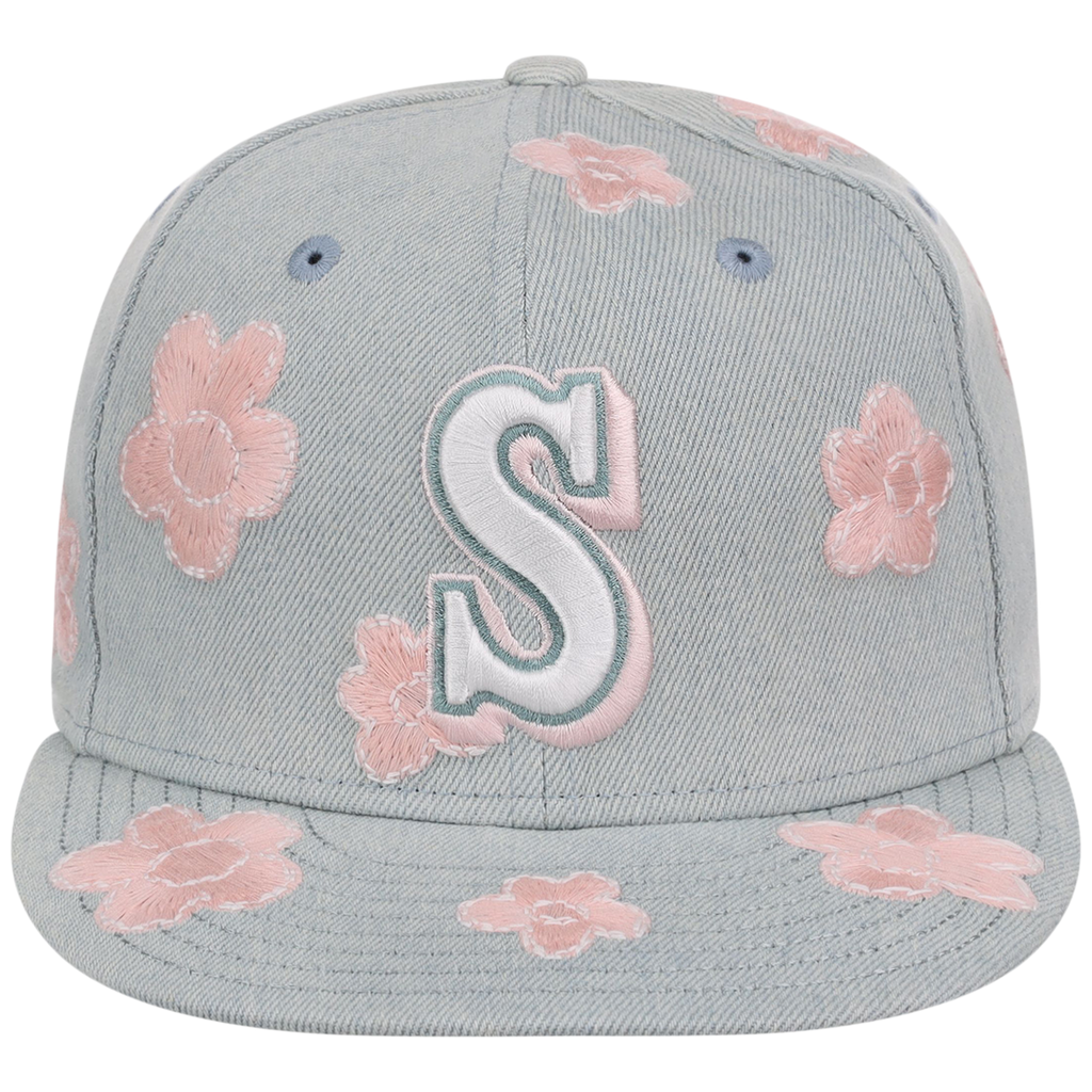 Seattle Mariners MLB Denim Flower New Era 59FIFTY