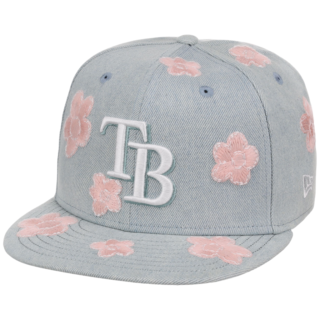 Tampa Bay Rays MLB Denim Flower New Era 59FIFTY