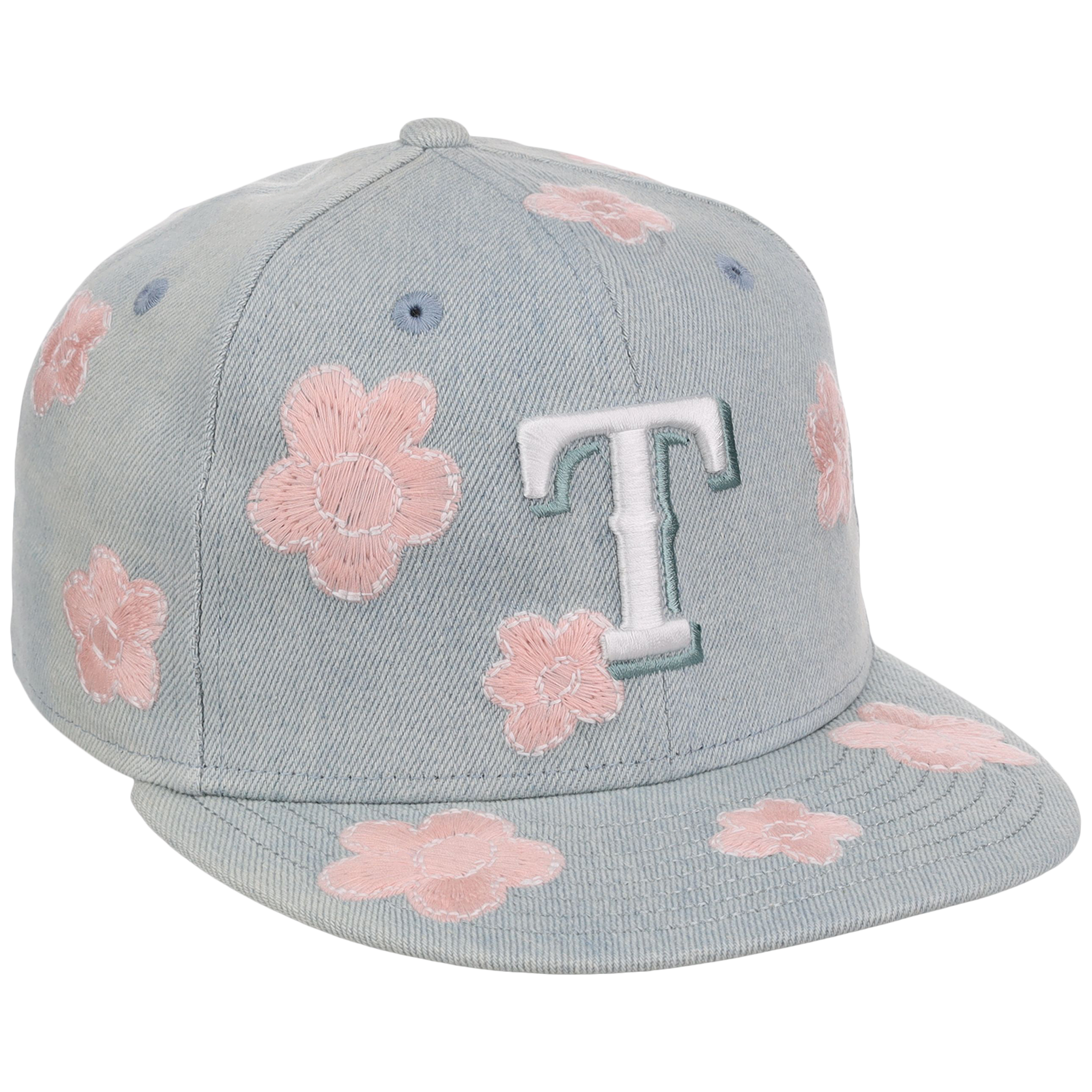 Texas Rangers MLB Denim Flower New Era 59FIFTY