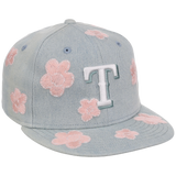 Texas Rangers MLB Denim Flower New Era 59FIFTY