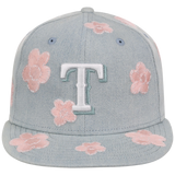 Texas Rangers MLB Denim Flower New Era 59FIFTY