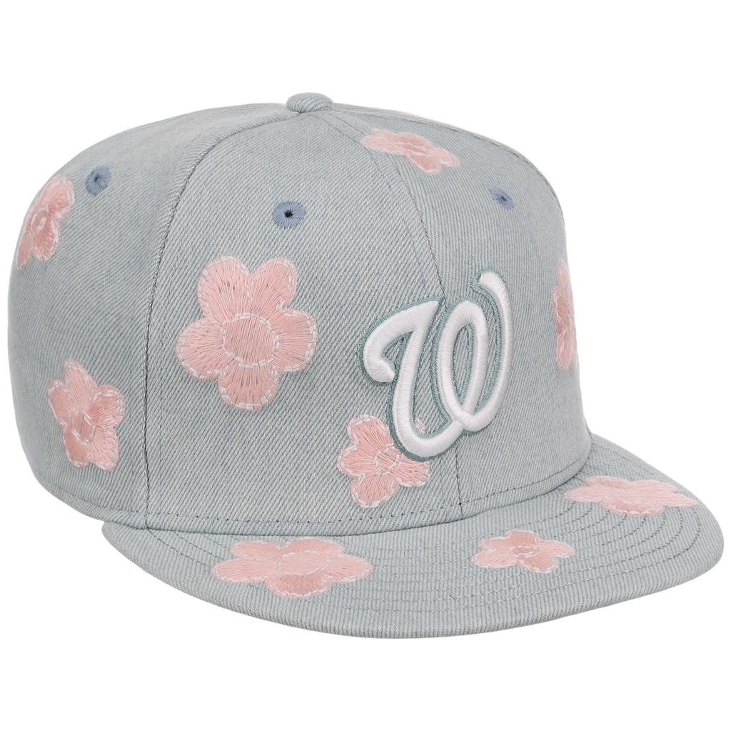 Washington Nationals MLB Denim Flower New Era 59FIFTY