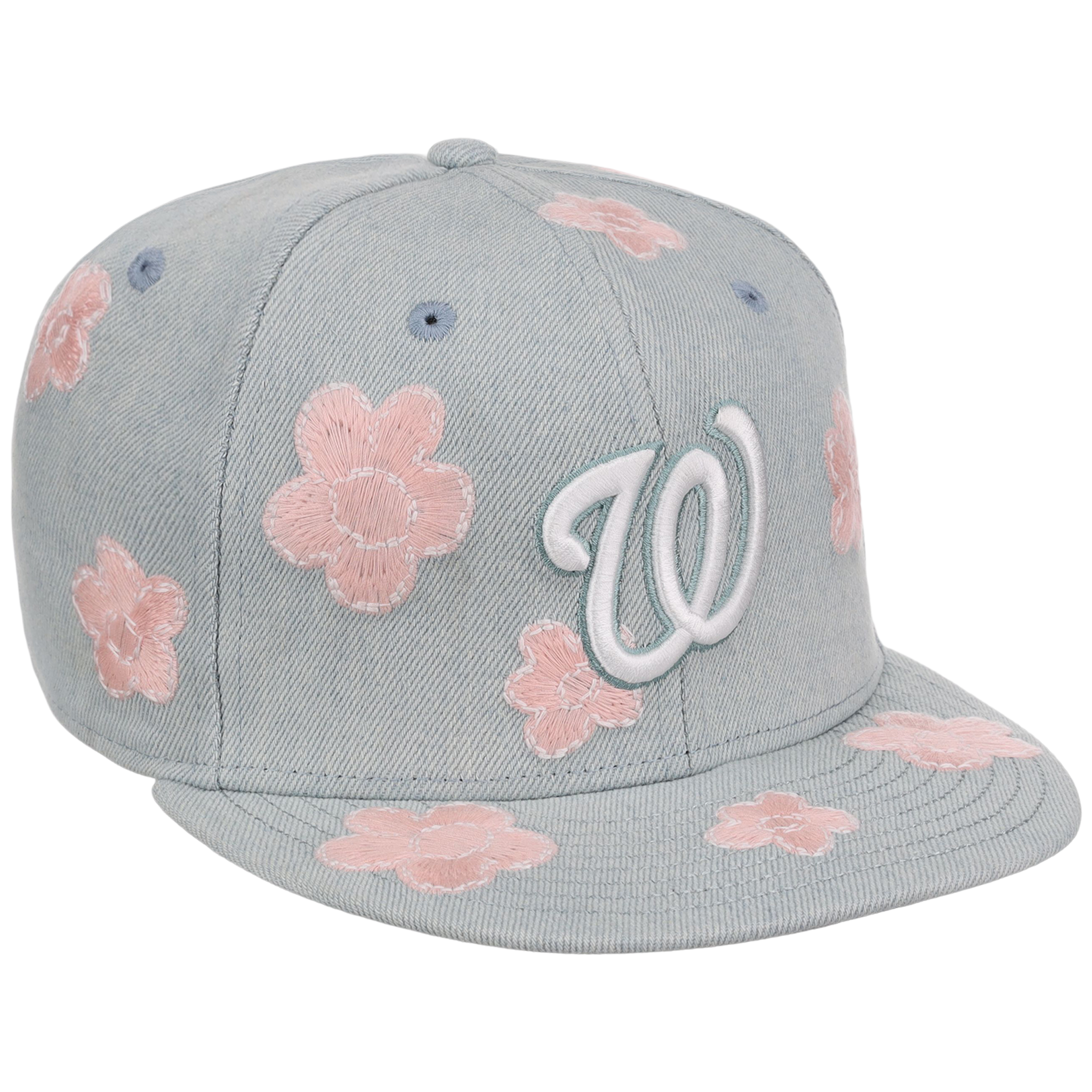 Washington Nationals MLB Denim Flower New Era 59FIFTY