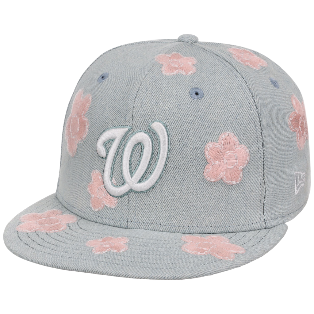 Washington Nationals MLB Denim Flower New Era 59FIFTY