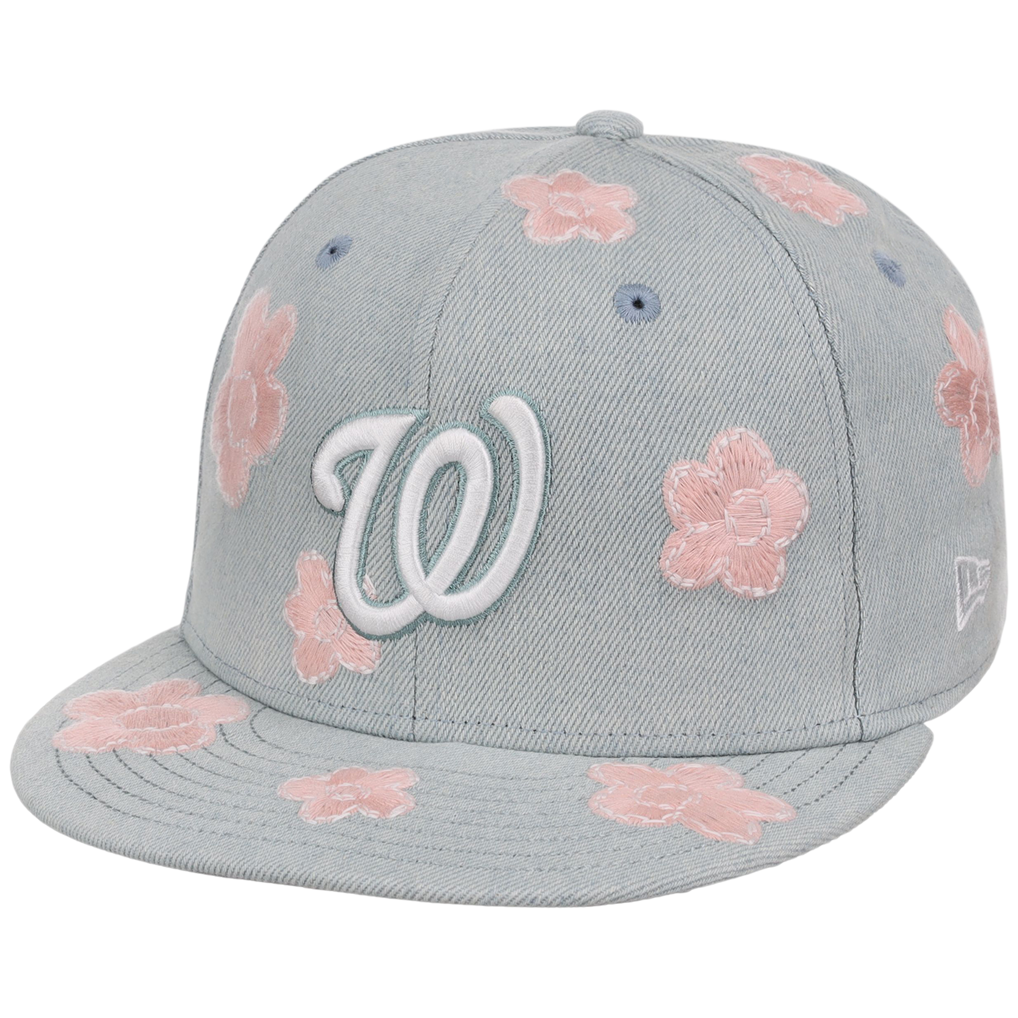 Washington Nationals MLB Denim Flower New Era 59FIFTY