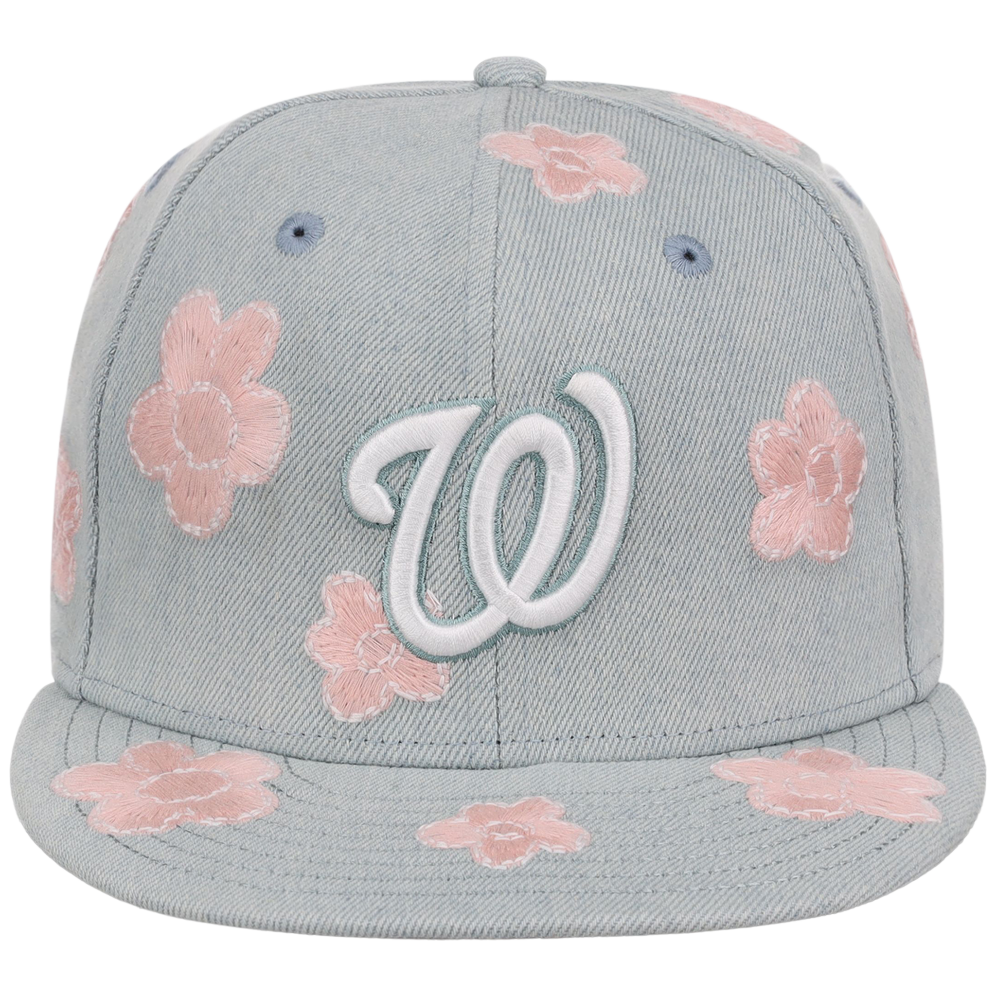 Washington Nationals MLB Denim Flower New Era 59FIFTY