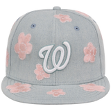 Washington Nationals MLB Denim Flower New Era 59FIFTY