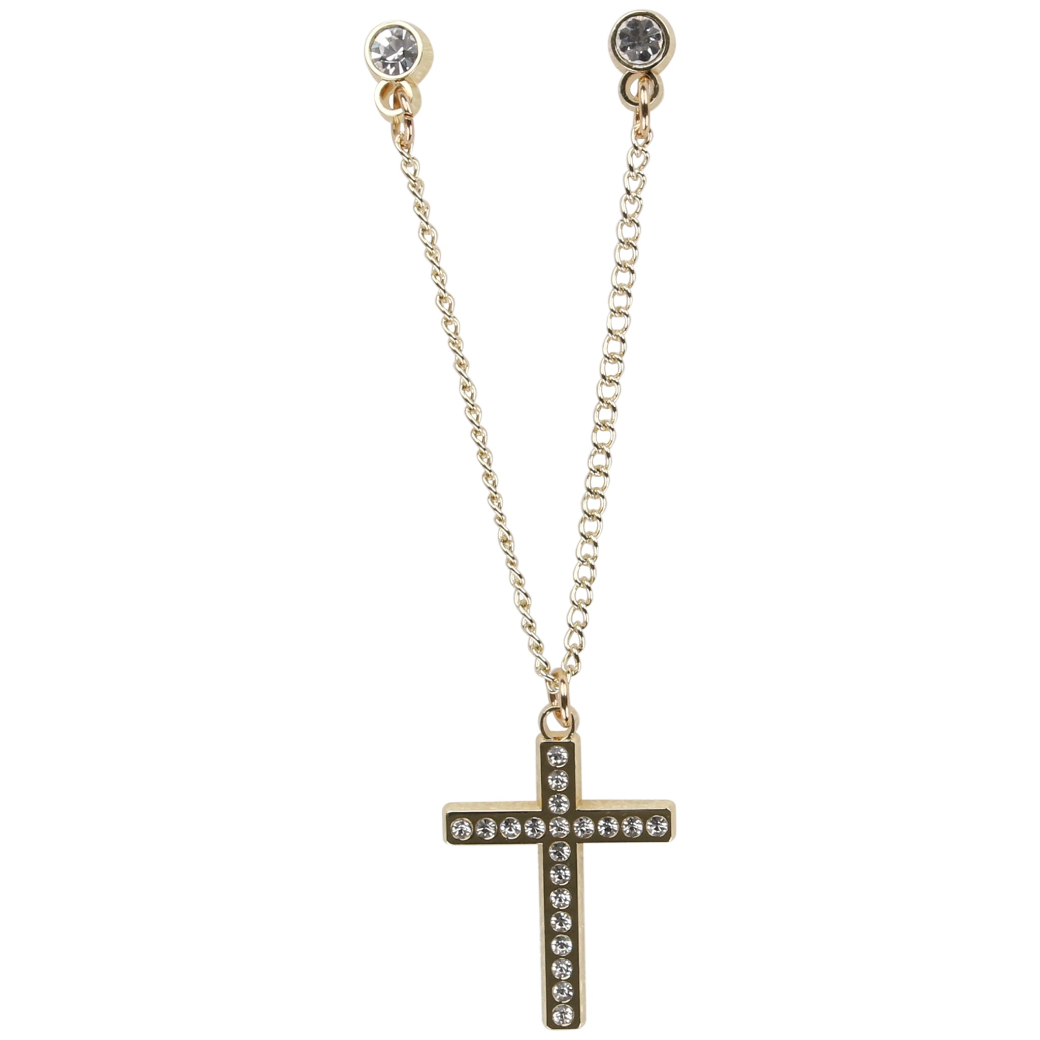 Rhinestone Cross Chain